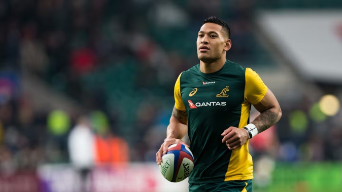 Israel Folau in his days with the Wallabies. Photo / Getty Images