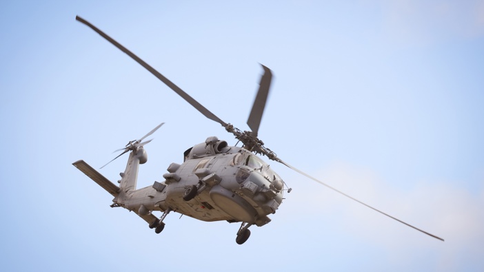 MH-60R Seahawk helicopter seen in the aerial display during the Avalon Airshow 2025 at Avalon Airport on March 29, 2025 in Melbourne, Australia. Photo / Chris Putnam/Future Publishing via Getty Images