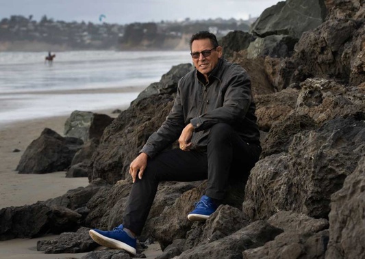 Sir Wayne 'Buck' Shelford in Orewa. Photo / Brett Phibbs