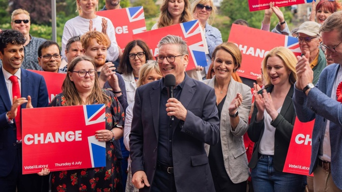 Labour Party leader Keir Starmer on the campaign trail in Macclesfield for Election 2024 29 June 2024. Photo / Supplied