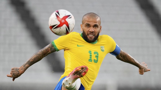Brazil's Dani Alves. Photo / AP