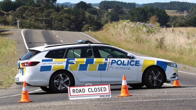 The driver died after a school bus crashed on Makirikiri Rd near Marton. Photo / Bevan Conley