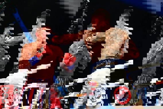 George Kambosos Jr battles Teofimo Lopez for his undisputed Lightweight title at The Hulu Theater at Madison Square Garden. (Photo / Getty)