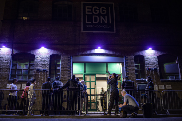People queue to get in to the Egg London nightclub. (Photo / Getty)