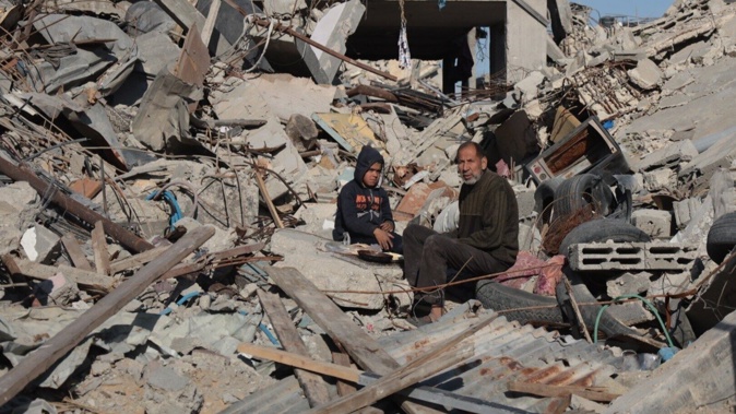 Palestinians, who had been taking refuge in the city centre for months, continue to return to Jabalia after the ceasefire agreement and prisoner swap deal between Hamas and Israel came into effect in Gaza. Photo / Getty Images