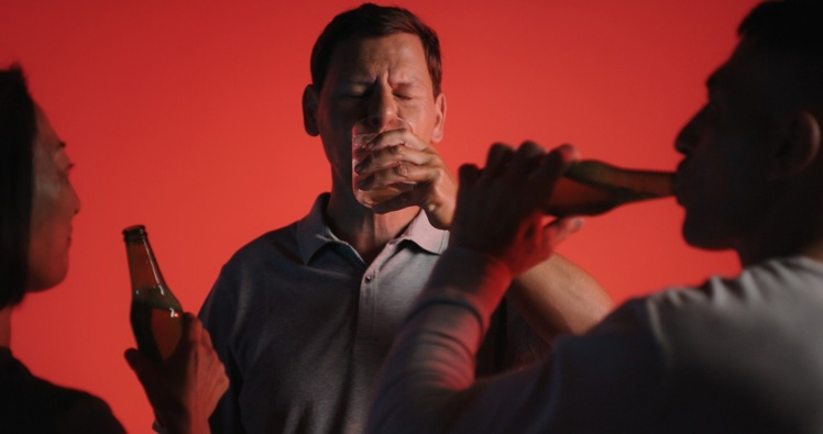 Gower drinks on camera during the documentary - with sobering results. Photo / Warner Brothers Discovery