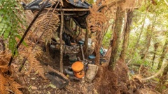 Police have released images of another campsite – approximately 200 metres away from the other site where Tom Phillips' younger children were found on Monday.