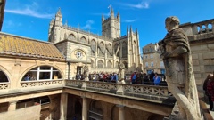 Roman Baths and the Abbey. Photo / Mike Yardley