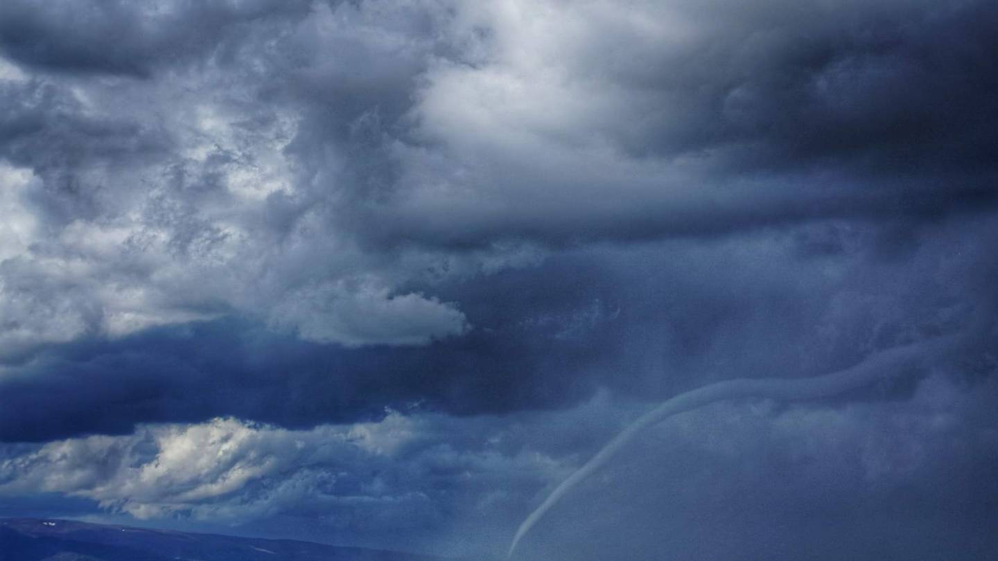 A tornado had left a house with roof damage in a south Taranaki town. Photo / DB Fearnley