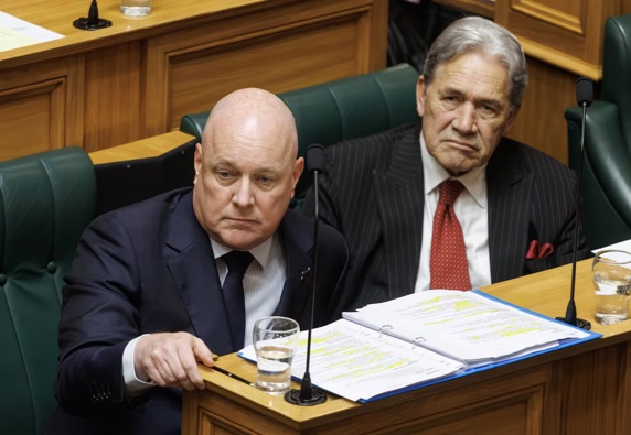Prime Minister Christopher Luxon and Foreign Affairs Minister Winston Peters. Photo / Mark Mitchell