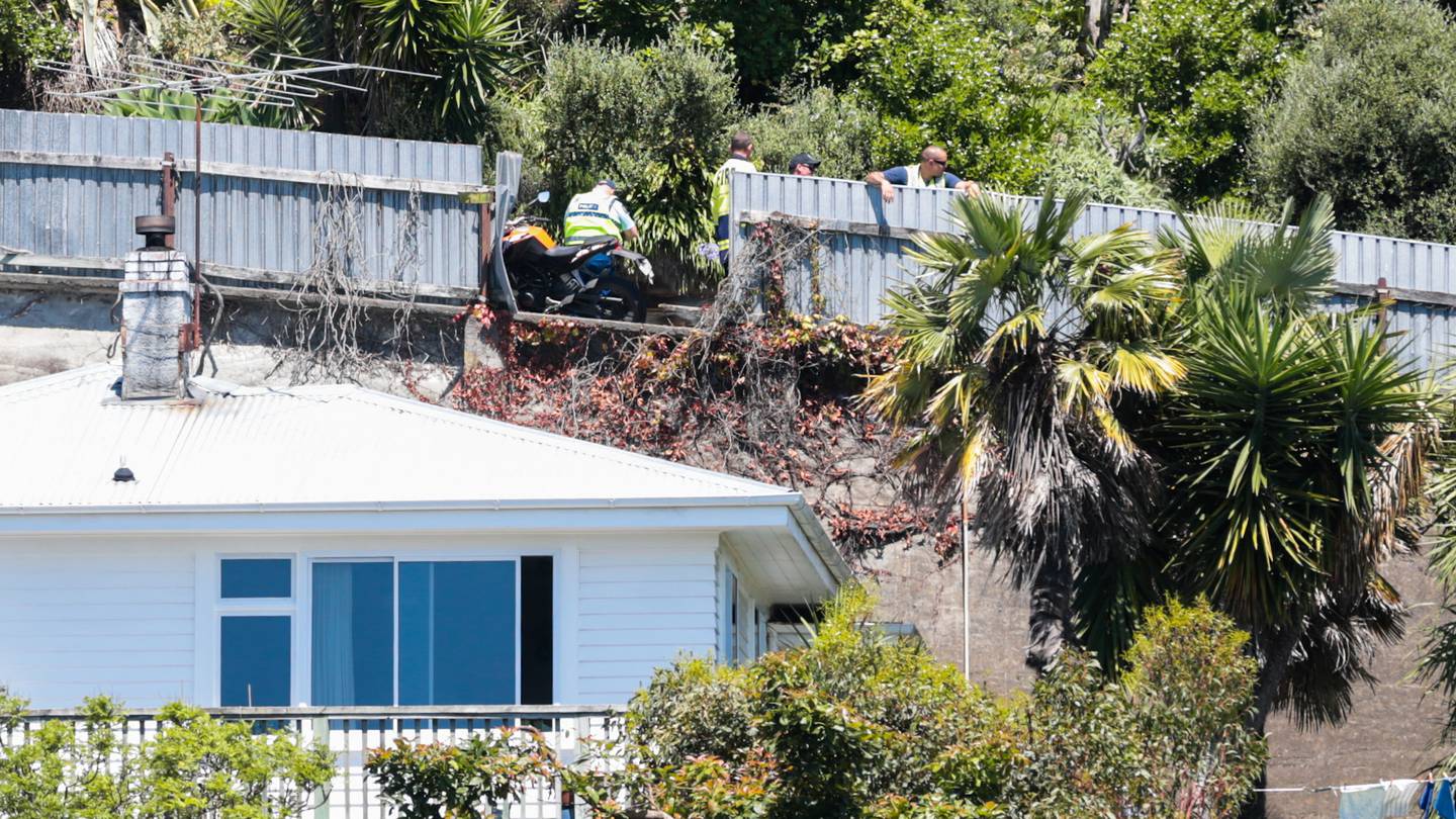 Scene of the crash where a motorcyclist was injured. Photo / Paul Taylor