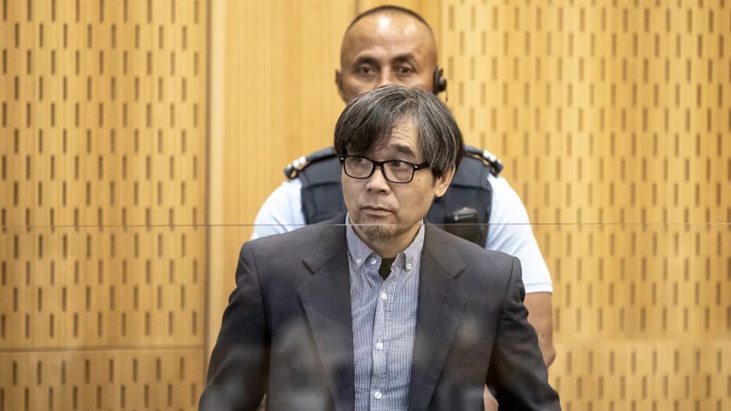 Tingjun Cao in Christchurch district court facing trial for the murder of Yanfei Bao. Photo / Iain McGregor