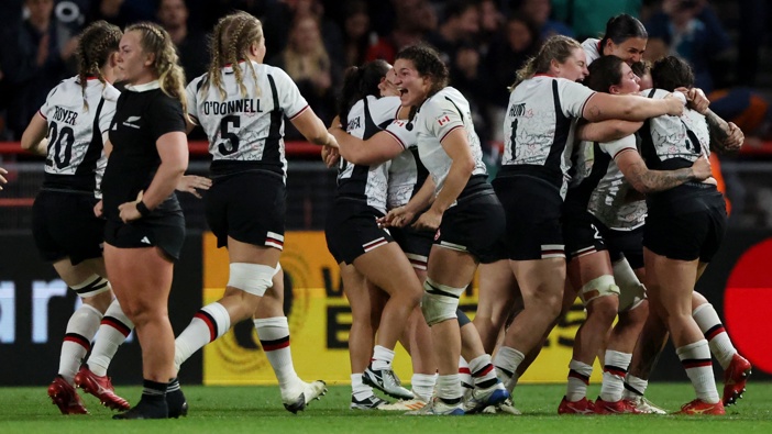 Canada beat the Black Ferns 34-19 in their World Cup semifinal. Photo / Getty Images