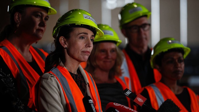 Prime Minister Jacinda Ardern visiting Auckland Film Studios in Auckland. Photo / Dean Purcell