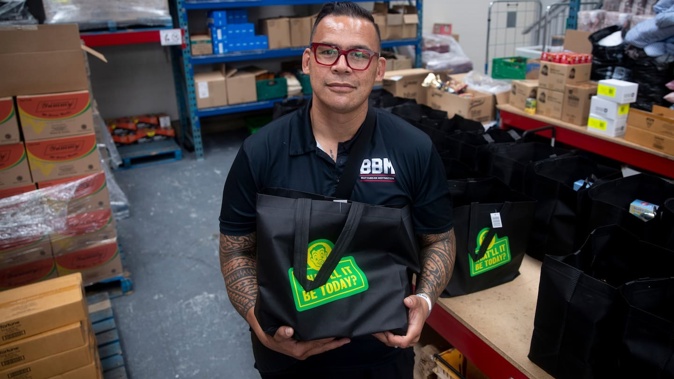 Dave Letele's foodbank has been saved from closure by donations. Photo / Dean Purcell