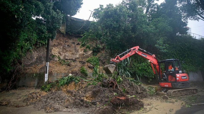 Auckland Council staff are working on the cost of the storm damage. Photo / Alex Burton