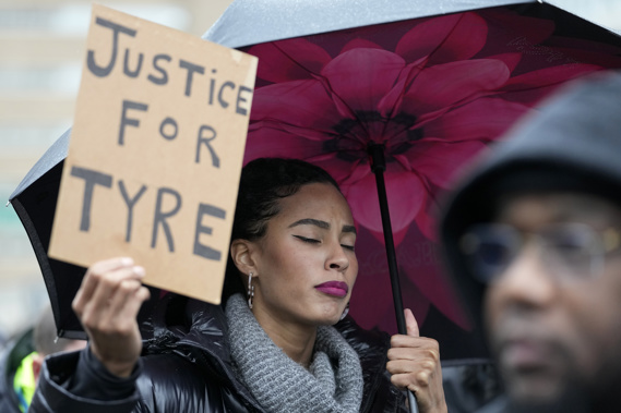 Protesters march Saturday, Jan. 28, 2023, in Memphis, Tenn., over the death of Tyre Nichols. Photo / AP