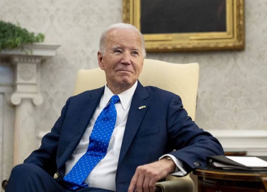 President Joe Biden, pictured here meeting with German Chancellor Olaf Scholz in the Oval Office of the White House on Friday in Washington. Photo / AP