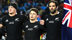 Sam Whitelock (right), played 153 tests for the All Blacks including two World Cup titles. Photo / Getty Images