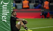 All Black Ardie Savea looks dejected following defeat during the England v All Blacks match, Allianz Stadium, Twickenham, England, Saturday, 15 November 2025. (Photo by Jed Leicester / action press)
