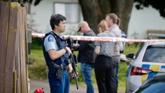 Police at the scene of a shooting at Oratu Pl, Manurewa. Photo / Alex Burton
