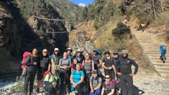 Kiwi hiking group Got To Get Out are currently in the Himalayas in Nepal, despite it being the middle of winter. Photo / Robert Bruce