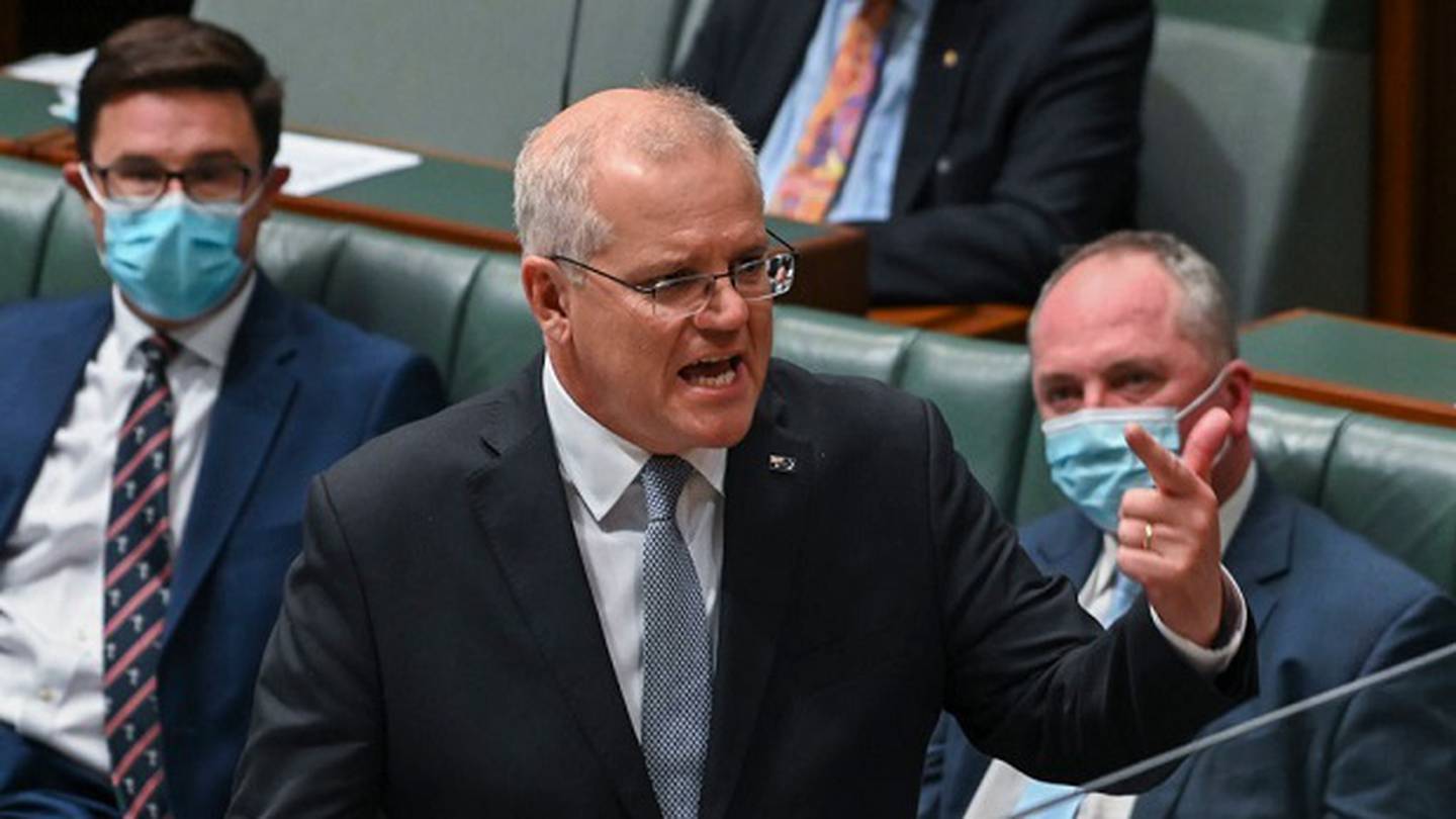Scott Morrison says Anthony Albanese is a 'blank page' and the Australian people 'don't know anything about' Labor's plans. Photo / Getty Images