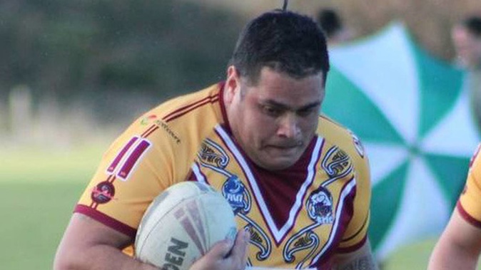 Michael Salase died after collapsing on the field playing rugby on Saturday. (Photo / Northern Swords Rugby League Facebook page)