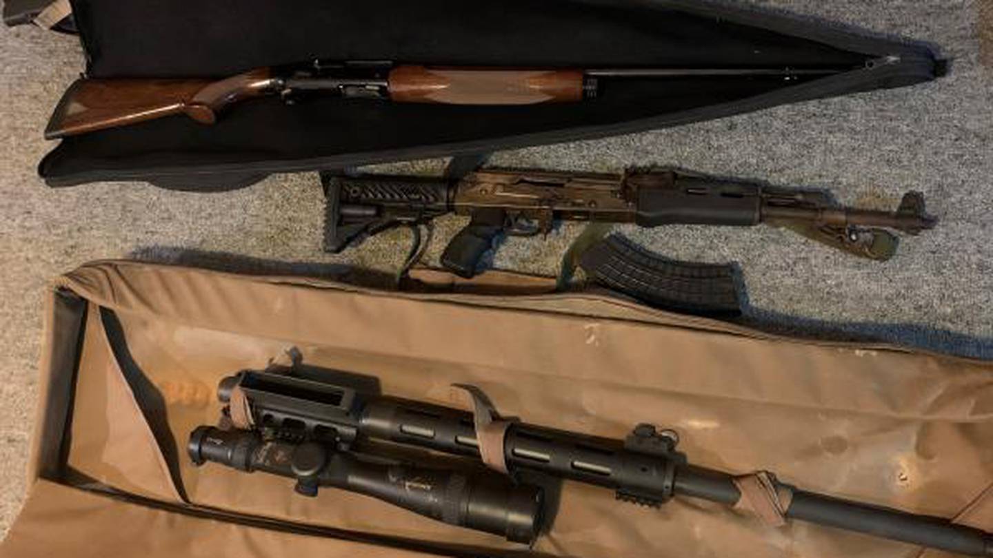 Eight firearms were seized as part of Operation Hare in December 2020. Photo / NZ Police