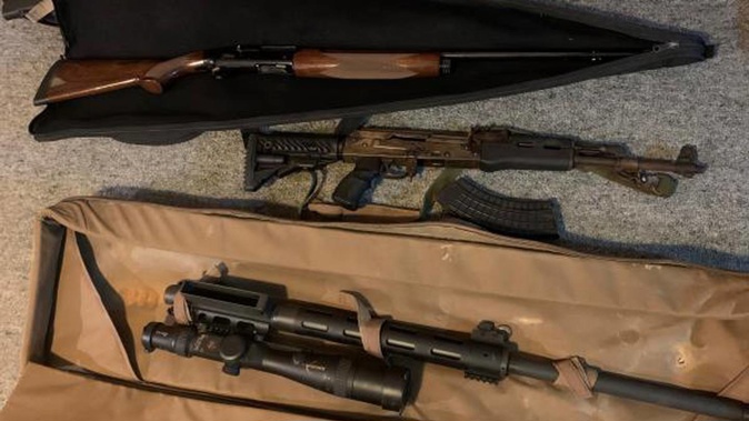 Eight firearms were seized as part of Operation Hare in December 2020. Photo / NZ Police