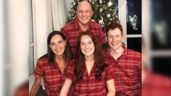 Prime Minister Christopher Luxon celebrating Christmas with wife Amanda, daughter Olivia and son William. Photo / Instagram