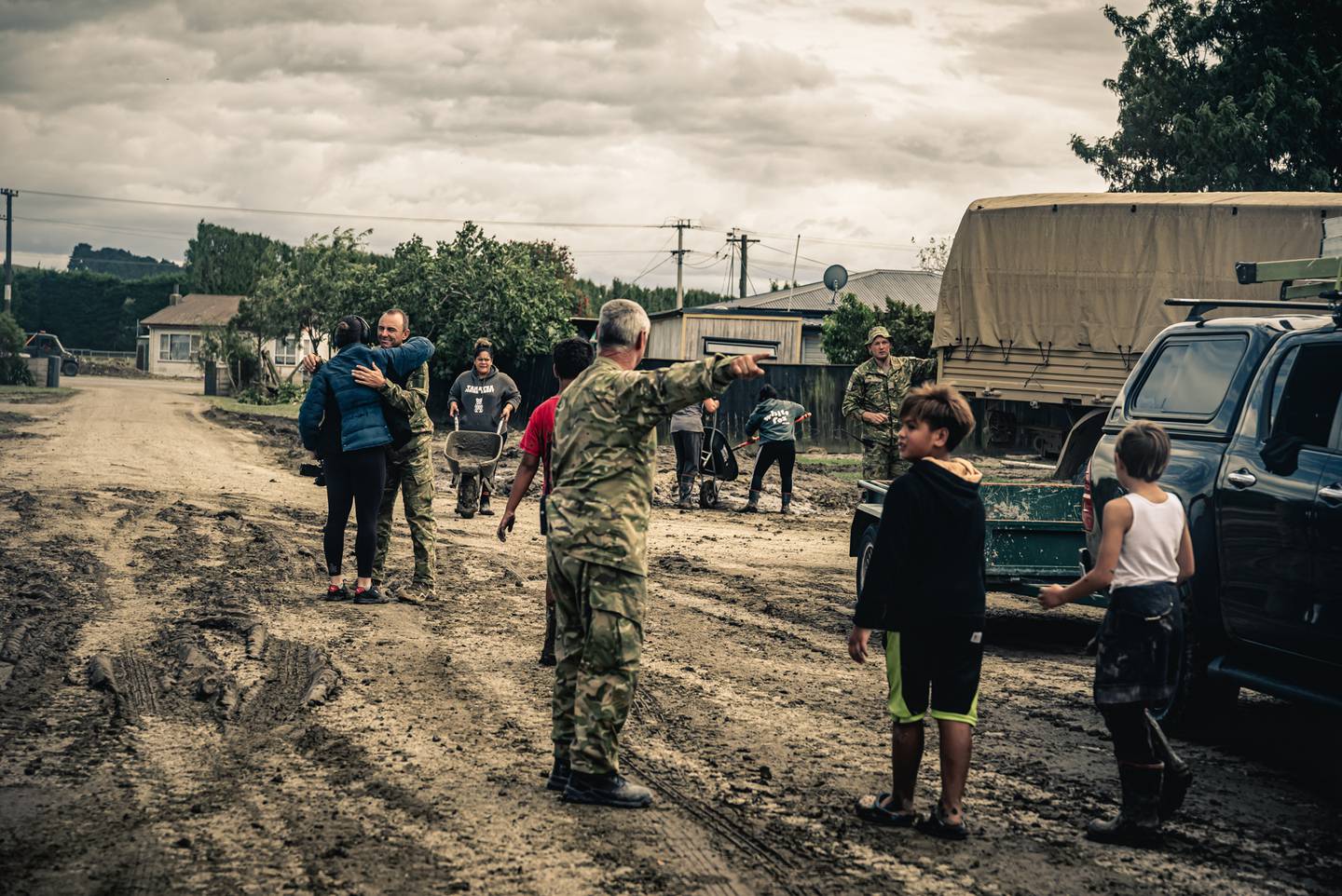 Hundreds of NZDF personnel are helping with the recovery. Photo / NZDF