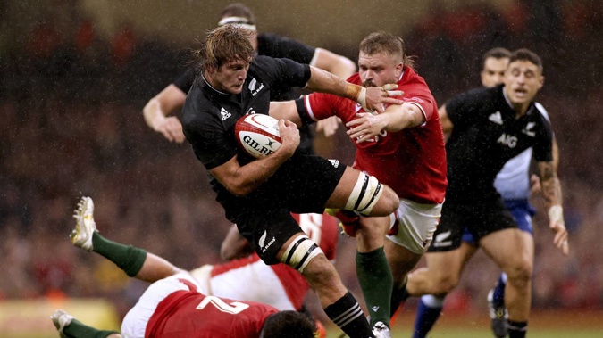The All Blacks beat Wales 54-16 in Cardiff last year. Photo / Photosport