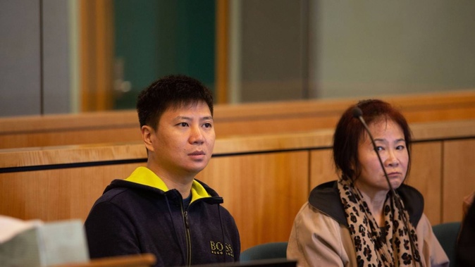Qiang Fu and Fuqin Che appeared in the High Court charged with money-laundering. Photo / NZME