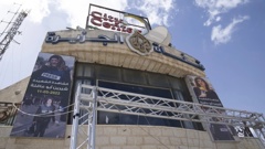 Al Jazeera network office in the West Bank city of Ramallah. Photo / AP