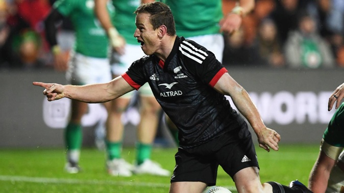 Māori All Blacks captain Brad Weber celebrates. Photo / Photosport