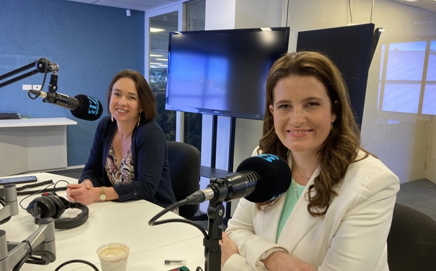 Ginny Andersen and Nicola Willis in the Newstalk ZB Studio
