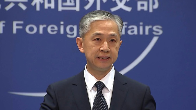 China's Foreign Ministry spokesperson Wang Wenbin says 'there is no such thing as an overseas police station'. Photo / AP