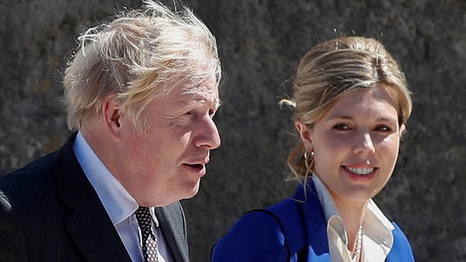 Carrie Johnson has posted on Instagram that she and Prime Minister Boris Johnson are expecting a second child together. (Photo / Getty Images)