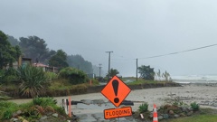 Flooding and washout at Waipiro Bay in Tairāwhiti in mid-April from ex-tropical cyclone Fili. Photo / Supplied