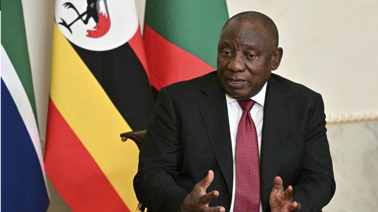 South African President Cyril Ramaphosa does not believe arresting Russian President Vladimir Putin would end the war in Ukraine. Photo / AP