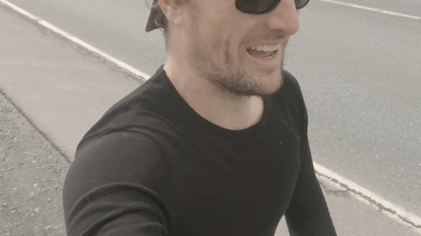 Jon Nabbs pounds the highway in Newfoundland. Photo / Jon Nabbs