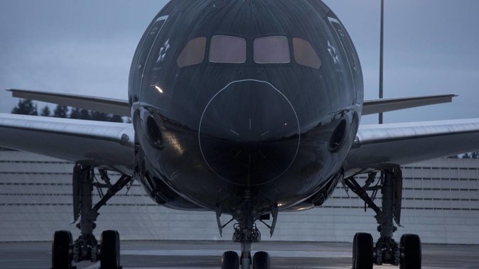 A truck crashed into an aeroplane at Auckland International Airport last week, damaging the plane and putting it out of service . Photo / Brett Phibbs