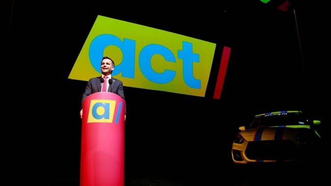 Act Party leader David Seymour accepted the candidate's resignation on the spot. Photo / Alex Burton