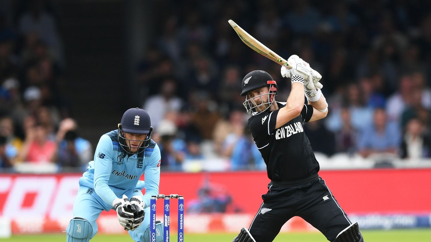 Kane Williamson batting during the 2019 Cricket World Cup final against England. Photo / Photosport