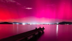 The dazzling aurora lights were spectacular. Photo / Alex cairns