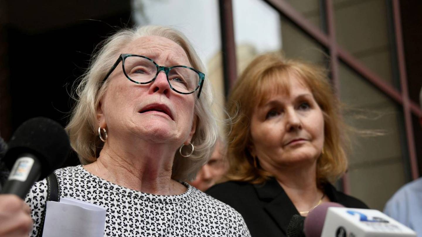 Jean Hargadon Wehner speaks about the release of the redacted report on child sexual abuse in the Catholic Archdiocese of Baltimore. Photo / AP