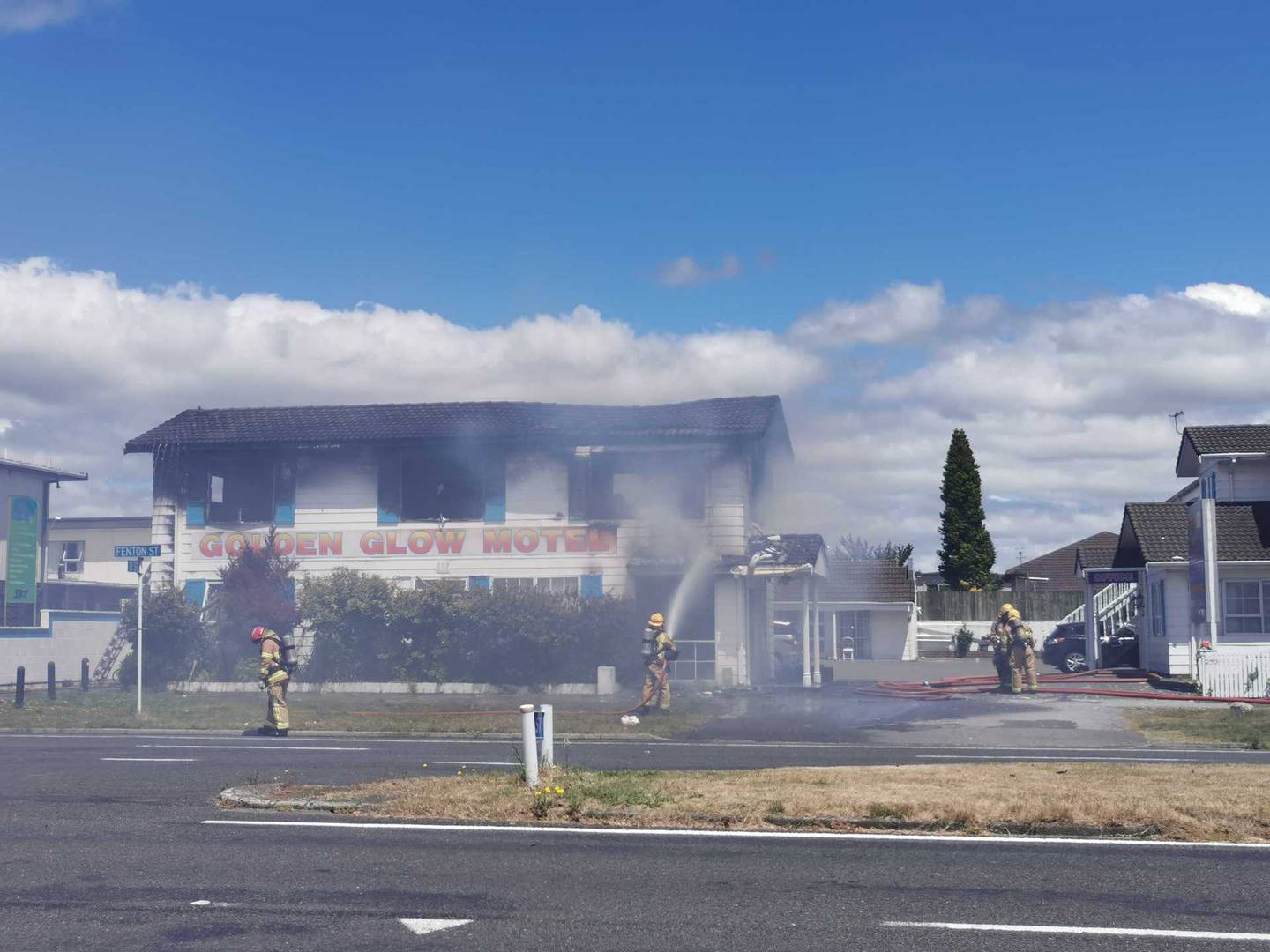 Rotorua emergency services called to fire on Fenton St