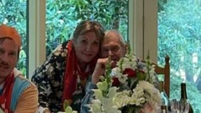 Merry Christmas from the Farnhams. John Farnham pictured at the head of the table. Photo / Instagram