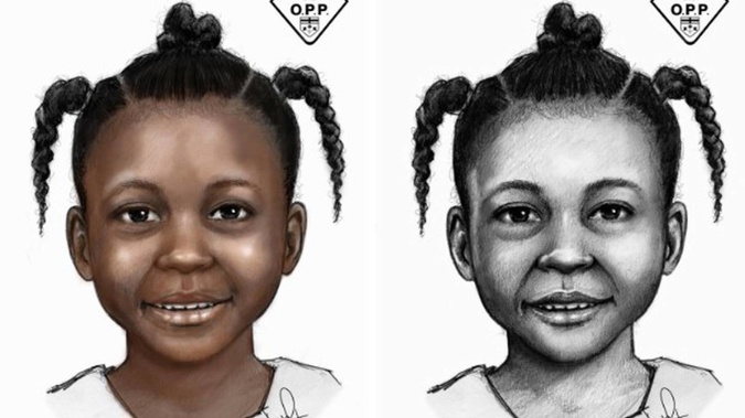 Police have released two sketches of the young girl. Photo / Toronto Police